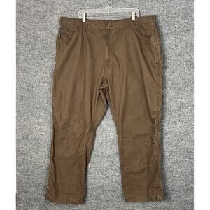 Berne Mens Carpenter Cargo Work Pants Size 46 Brown Work Wear Rugged Mid Rise
